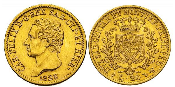 20 Lira Italy / Italian city-states Gold 