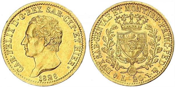 20 Lira Italy / Italian city-states Gold 