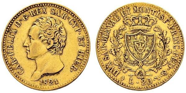 20 Lira Italy / Italian city-states Gold 