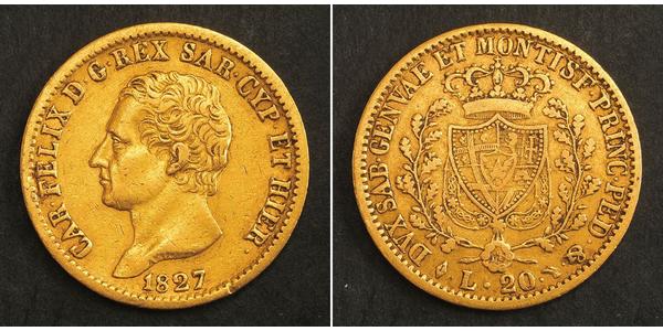 20 Lira Italy / Italian city-states Gold 