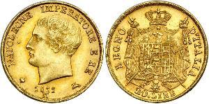 20 Lira Kingdom of Italy (Napoleonic) (1805–1814) Gold Napoleon (1769 - 1821)