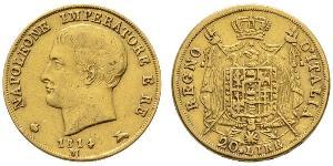 20 Lira Kingdom of Italy (Napoleonic) (1805–1814) Gold Napoleon (1769 - 1821)
