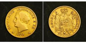 20 Lira Kingdom of Italy (Napoleonic) (1805–1814) Gold Napoleon (1769 - 1821)