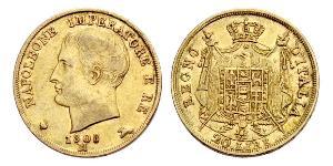 20 Lira Kingdom of Italy (Napoleonic) (1805–1814) Gold Napoleon (1769 - 1821)