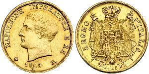 20 Lira Kingdom of Italy (Napoleonic) (1805–1814) Gold Napoleon (1769 - 1821)