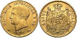 20 Lira Kingdom of Italy (Napoleonic) (1805–1814) Gold Napoleon (1769 - 1821)