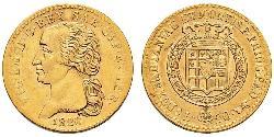 20 Lira Königreich Sardinien (1324 - 1861) Gold Viktor Emanuel I.