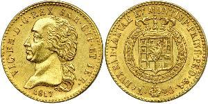 20 Lira Königreich Sardinien (1324 - 1861) Gold Viktor Emanuel I.