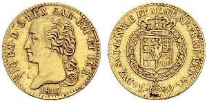 20 Lira Königreich Sardinien (1324 - 1861) Gold Viktor Emanuel I.