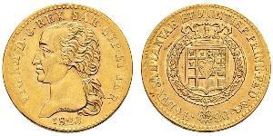 20 Lira Königreich Sardinien (1324 - 1861) Gold Viktor Emanuel I.