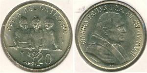 20 Lira Vatican (1926-) Latón 