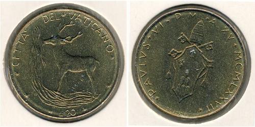 20 Lira Vatikan (1926-) Messing 