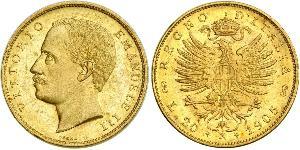 20 Lira Kingdom of Italy (1861-1946) Or Vittorio Emanuele III (1869 - 1947)