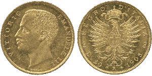 20 Lira Kingdom of Italy (1861-1946) Or Vittorio Emanuele III (1869 - 1947)