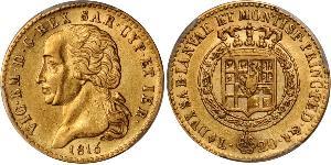 20 Lira Royaume de Sardaigne (1324 - 1861) Or Victor-Emmanuel Ier de Sardaigne