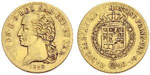 20 Lira Royaume de Sardaigne (1324 - 1861) Or Victor-Emmanuel Ier de Sardaigne