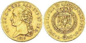 20 Lira Royaume de Sardaigne (1324 - 1861) Or Victor-Emmanuel Ier de Sardaigne