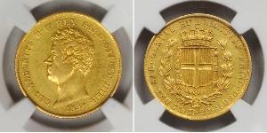 20 Lira Regno di Sardegna (1324 - 1861) / Italia Oro Carlo Alberto di Savoia (1798 - 1849)