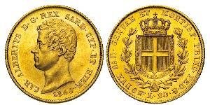 20 Lira Regno di Sardegna (1324 - 1861) / Italia Oro Carlo Alberto di Savoia (1798 - 1849)