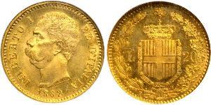 20 Lira Kingdom of Italy (1861-1946) Oro Umberto I (1844-1900)