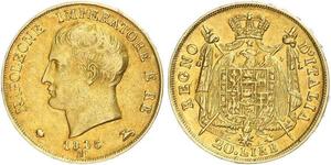 20 Lira Reino de Italia (1805–1814) Oro Napoleón Bonaparte(1769 - 1821)