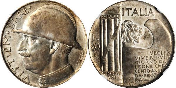 20 Lira 意大利王國 (1861-1946)  Vittorio Emanuele III (1869 - 1947)