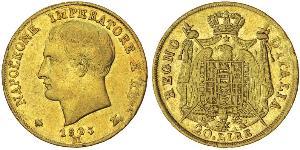20 Lira 義大利王國 (拿破崙時代) (1805 - 1814) 金 拿破仑一世(1769 - 1821)