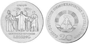 20 Mark République démocratique allemande (1949-1990) Argent 
