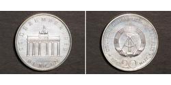 20 Mark République démocratique allemande (1949-1990) Argent/Cuivre/Nickel 