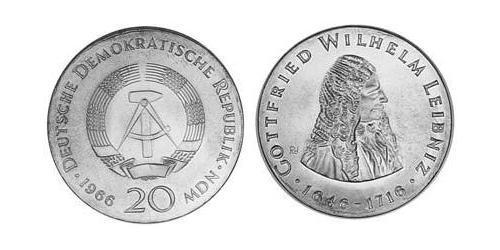 20 Mark Repubblica Democratica Tedesca (1949-1990) Argento 