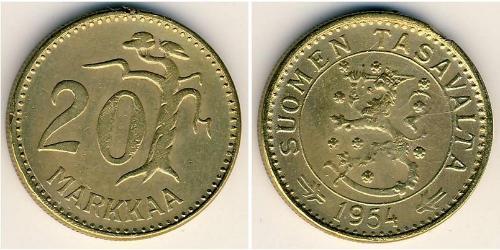 20 Mark Finnland (1917 - ) Bronze/Aluminium 