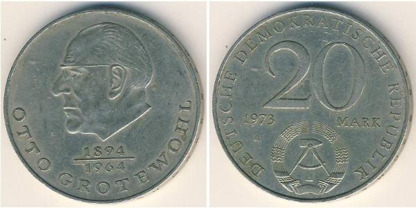 20 Mark German Democratic Republic (1949-1990) Copper/Nickel 