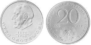 20 Mark République démocratique allemande (1949-1990) Cuivre/Nickel 