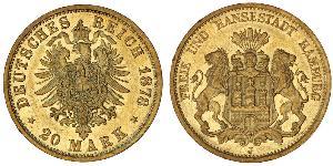 20 Mark Deutsches Kaiserreich (1871-1918) Gold 