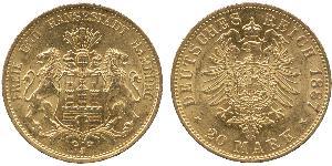 20 Mark Deutsches Kaiserreich (1871-1918) Gold 