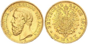 20 Mark German Empire (1871-1918) Gold 