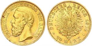 20 Mark German Empire (1871-1918) Gold 