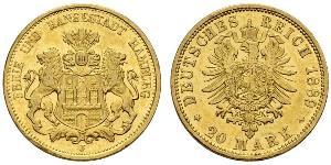 20 Mark German Empire (1871-1918) Gold 