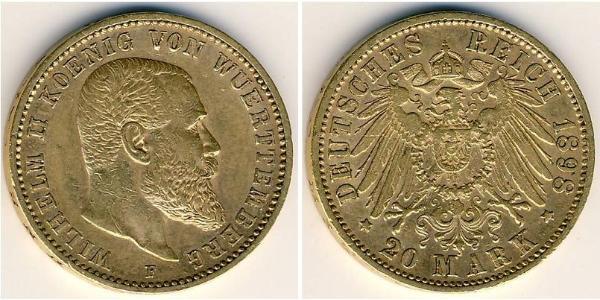 20 Mark Grand Duchy of Baden (1806-1918) Gold 