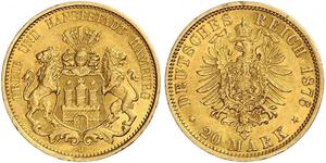 20 Mark Hamburg Gold 