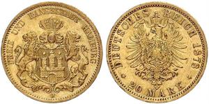 20 Mark Hamburg Gold 