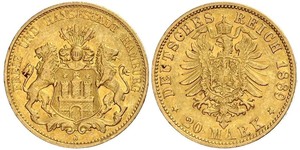 20 Mark Hamburg Gold 