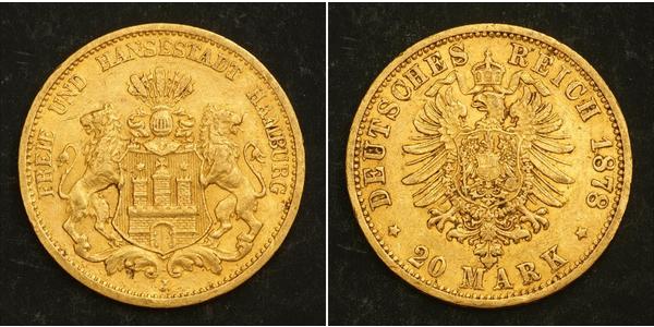 20 Mark Hamburg Gold 