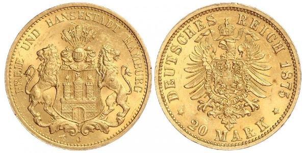 20 Mark Hamburg Gold 