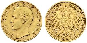 20 Mark Kingdom of Bavaria (1806 - 1918) Gold Otto of Bavaria (1848 – 1916)