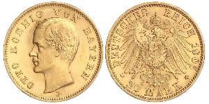 20 Mark Kingdom of Bavaria (1806 - 1918) Gold Otto of Bavaria (1848 – 1916)