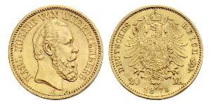 20 Mark Kingdom of Württemberg (1806-1918) Gold 