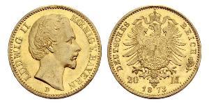 20 Mark Königreich Bayern (1806 - 1918) Gold Ludwig I. (Bayern)(1786 – 1868)