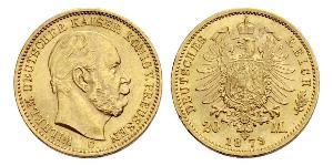 20 Mark Königreich Preußen (1701-1918) Gold Wilhelm I, German Emperor (1797-1888)