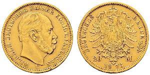 20 Mark Königreich Preußen (1701-1918) Gold Wilhelm I, German Emperor (1797-1888)